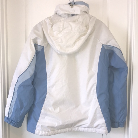 Columbia White & Blue Ski Jacket - Picture 2 of 3